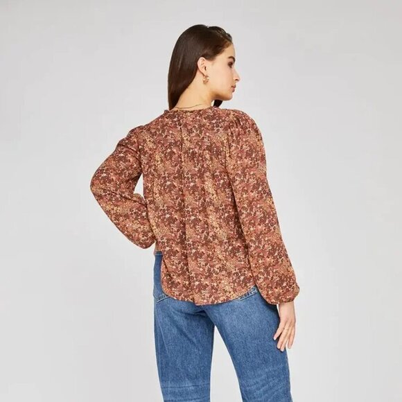 Gentle Fawn Evie Blouse Sienna Ditsy- Floral Bohemian Blouse- Size Small - Picture 3 of 10